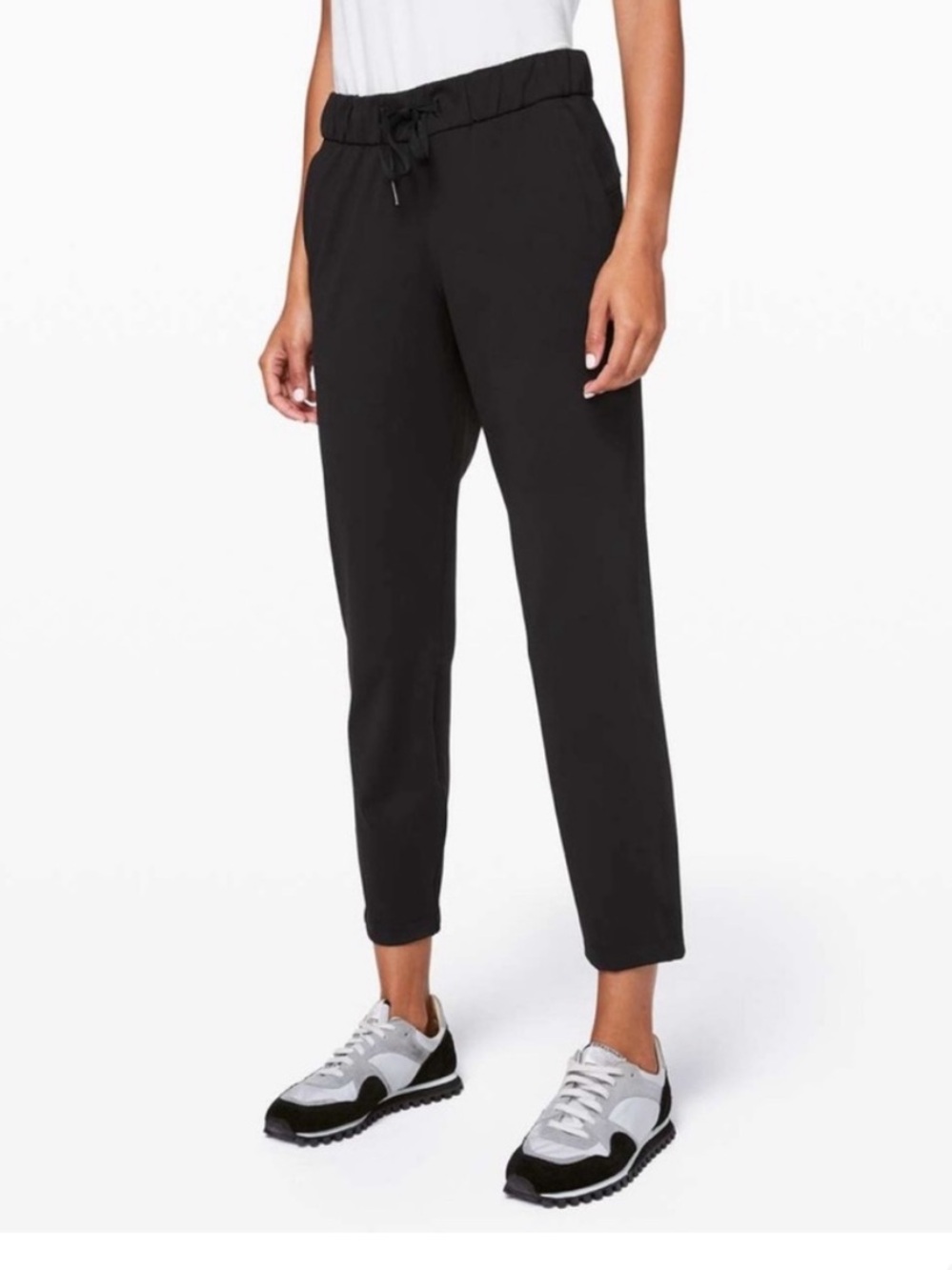 lululemon athletica Cropped On-the-Fly Drawcord Pants - Black